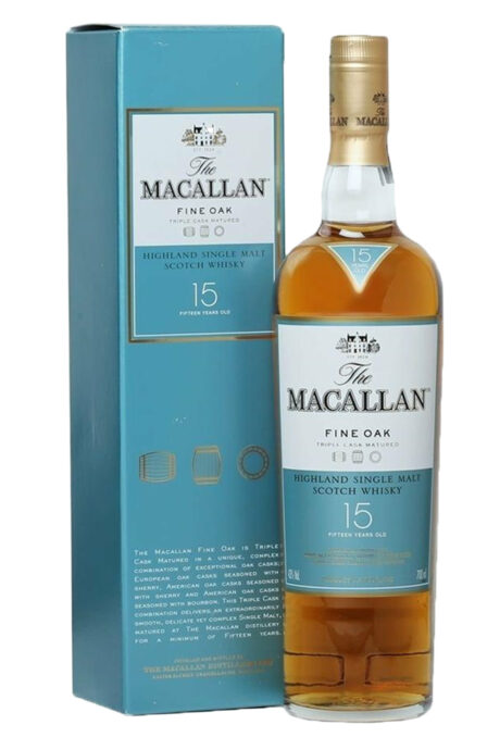 Whisky Scotch Single Malt Triple Cask 15 Years Old Fine Oak Astucciato - Macallan
