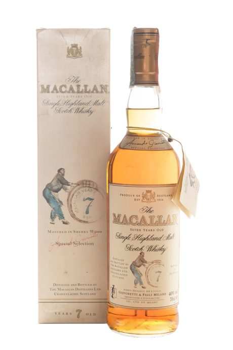 Whisky Scotch Single Malt Giovinetti 7 Years Astucciato - Macallan